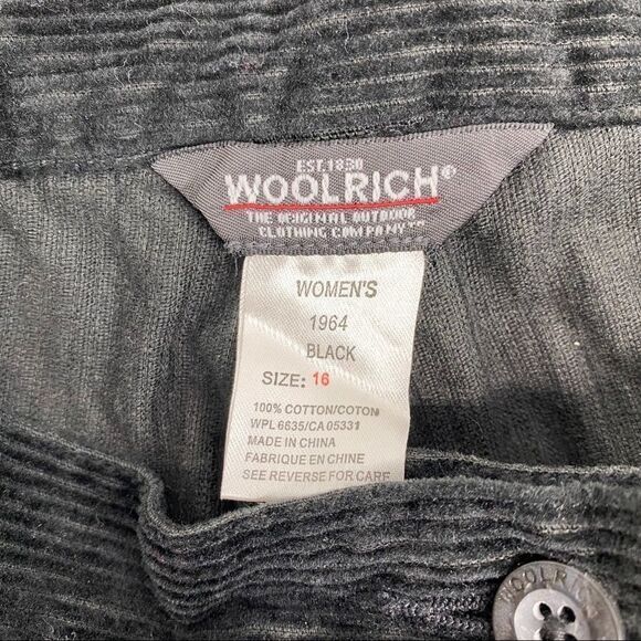 Woolrich Black Country Corduroy Pant size 16 NEW - Picture 4 of 7